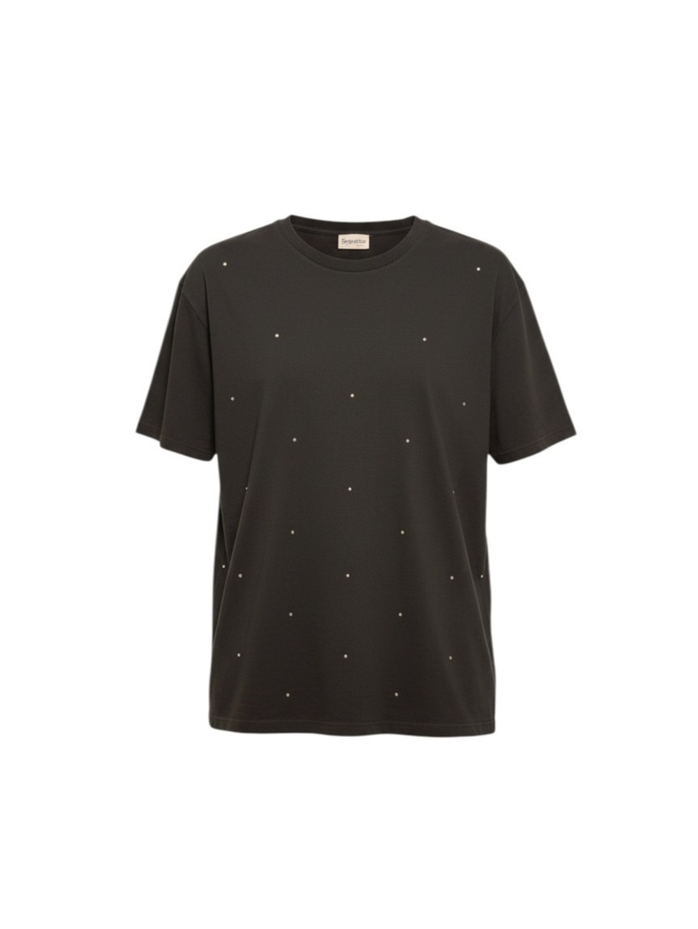 Vintage Black Rhinestone Studded T-Shirt